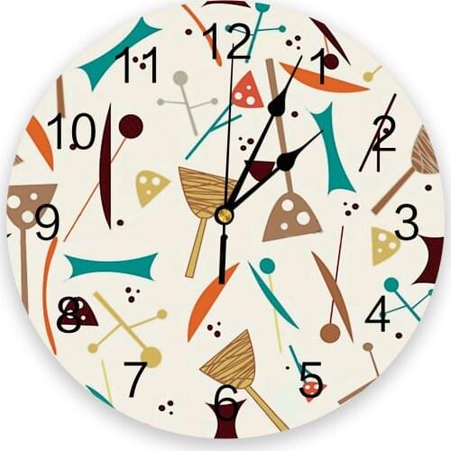 Home Kitchen Series Cartoon Geometry New Wall Clock Fashion Living Room Quartz Watch Modern Home Decoration Round Clocks