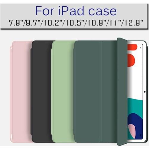 For iPad 9.7 inch 2017/2018 Case for iPad Air4 10.9 2020 Cover for iPad 10.2 7th 8th for iPad 2/3/4 Case for iPad air 3 10.5/11
