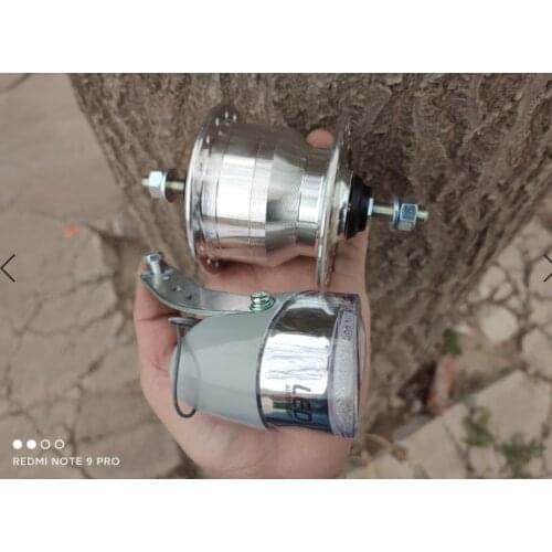 Bicycle Dynamo Hub 36 Hole 8mm Axle 6V 2.4W with LED Lamp