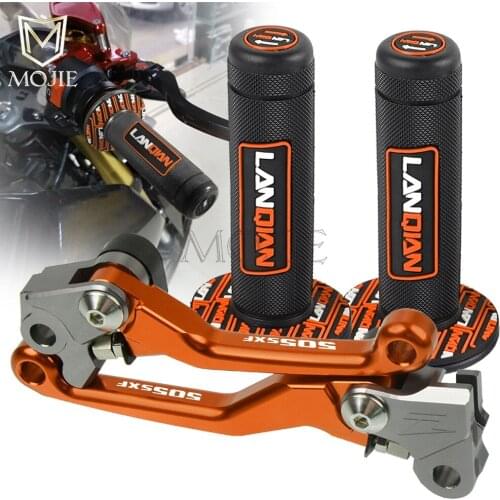 For 505SXF 505 SXF SX-F 505SX-F 2008 CNC Pivot Brake Clutch Levers Dirt Bike Handle Hand Grip Handlebar Motocross Motorcycle