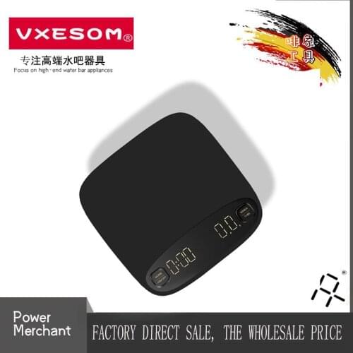 VXESOM Elegant design 2Kg Led Display AAAbattery Black Electronic Digital Timer Coffee Scale Hot sale products