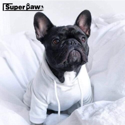 Pet Dog Cotton Hoodie Sweatshirt Winter Warm Coat Sweater Jacket Clothes For Small Medium Dogs French Bulldog Pug WSC24