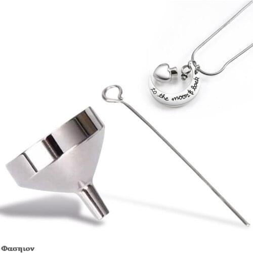 Stainless Steel Funnel Filler Kit Tool For Cremation Necklace Ash Urn Pendant Jewelry