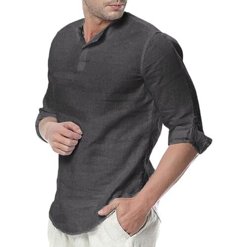 Men Summer Shirts Solid Harajuku Half Sleeve Camicias Casual Button Up Blouses Top Gothic O Collared Shirt Streetwear Chemise