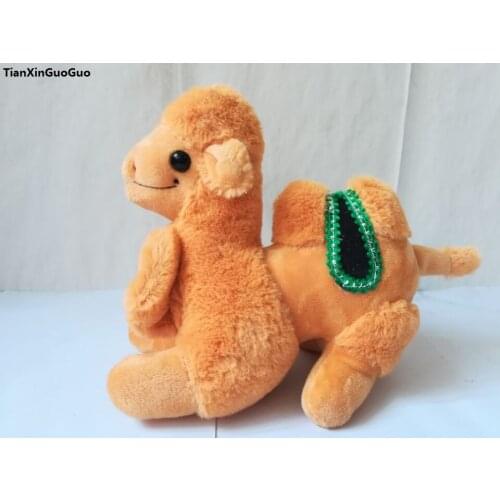 About 20x18cm lovely prone camel plush toy soft doll kids toy birthday gift b2728