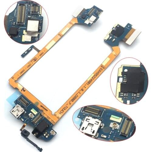 New USB Dock Connector Charging Port Flex Cable For LG G2 D800 D801 USB Charger Plug Board Repair Parts