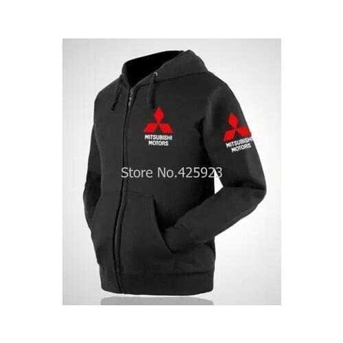 Fall and winter for men and women mitsubishi sweatshirt zipper jacket 4S shop sales after market auto coat