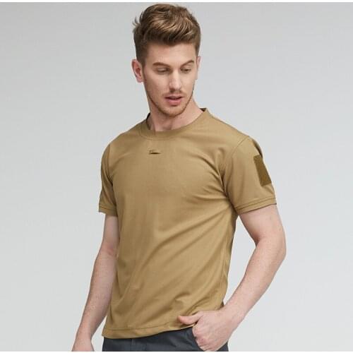Outdoor Quick Dry Hiking Sports Training T Shirt 4Xl Plus Size Loose Tops Military Fan Tactical Short Sleeve T-Shirt Mens Summe