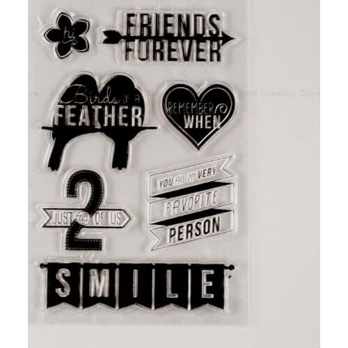 Clear friendship scrapbooking stamps for card making decoupage stmaps
