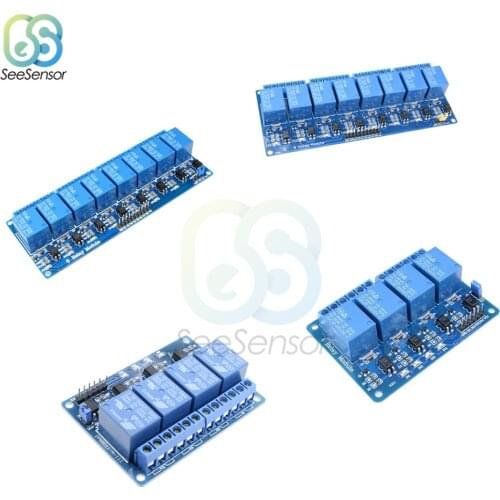 5V 12V 4 8 Channel Relay Module with Optocoupler 4 8 Way Relay Module Expansion Board Relay Output Shield for Arduino