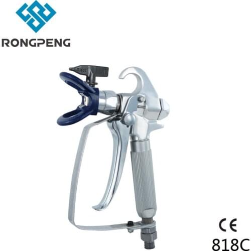 Rongpeng High Pressure Airless Spray Gun 818C With 517 Tip and Tip Guard For Airless Paint Sprayer Machine