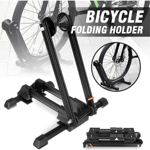 Bike Foldable Floor Parking Rack Portable Bike Storage Stand Wheel Holder for Indoor Home Garage Bicycle Accessories