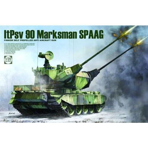 TAKOM 2043 1/35 Scale ItPsv 90 Marksman SPAAG finnish Self Propelled Anti Aircraft Artillery Plastic Model Building Kit
