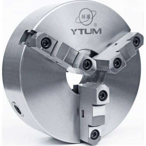 Three-jaw chuck, self-centering separating jaws, K11-200C, lathe, jaws can be used forward and reverse