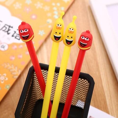 1pcs Little Bird Gel Pen 0.5mm Cute Pens Novelty Stationery Kawaii Pen Student Cute Black Signing Pens Kawaii School Supplies