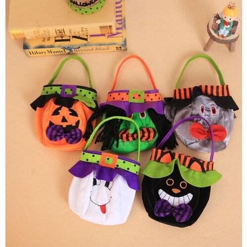 1pcs Halloween Candy Bags Cute Gift Bag Kids Gift Pumpkin Bat Candy Boxes Halloween Party Decoration Supplies