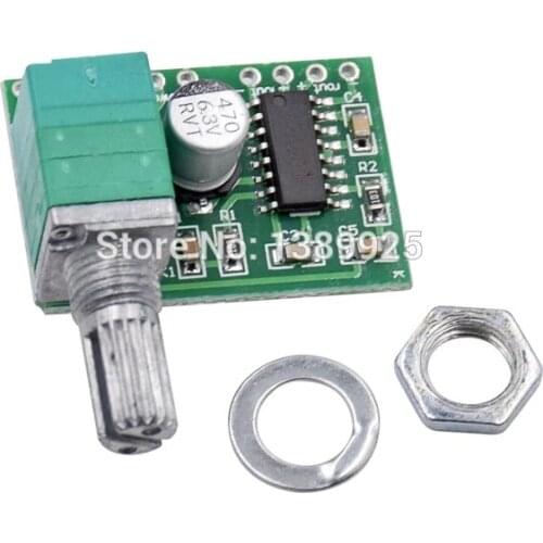10pcs Super Mini PAM8403 DC 5V 2 Channel USB Digital Audio Amplifier Board Module 2 * 3W Volume Control & Potentionmeter Switch