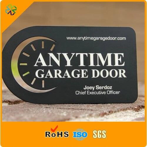 100pcs/lot)special shape luxury custom die cutting craft color printing matte black background business cards metal