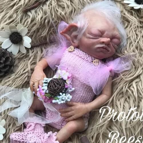 12Inch New Reborn Fairy Doll Kit Unfinished Unpainted Bebe Reborn FLO Fairy Kits doll accessories parts For Kid Gifts
