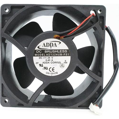 ADDA AD1224UB-F51 12cm 12038 DC 24V 0.40A server inverter Axial flow cooling fan