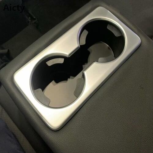 For Mazda Cx30 Cx-30 2020 2021 Stainless Steel Accesorios Interior Rear Seat Water Cup Cover Trim Water Holder Frame Styling