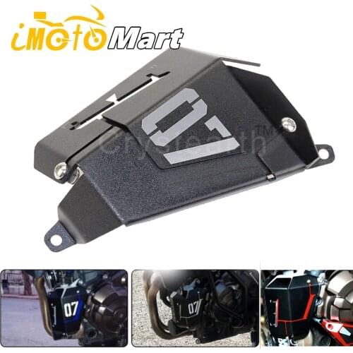 Aluminum Radiator Side Water Coolant Resevoir Protector Guard Cover For Yamaha MT07 MT-07 FZ07 FZ-07 2013 2014 2015 2016