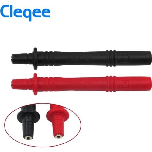 Cleqee P8001 2pcs Multimeter Probe Replaceable Gilded Needles Test Probes For Multimeter Multimeter Table Pen