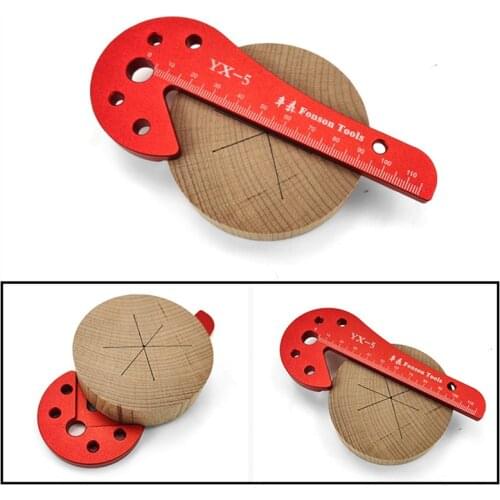 Woodworking Center Finder 45/90 Degree Right Angle Scribing Gauge Aluminum Square Center Scriber Line Gauge Carpenter Ruler