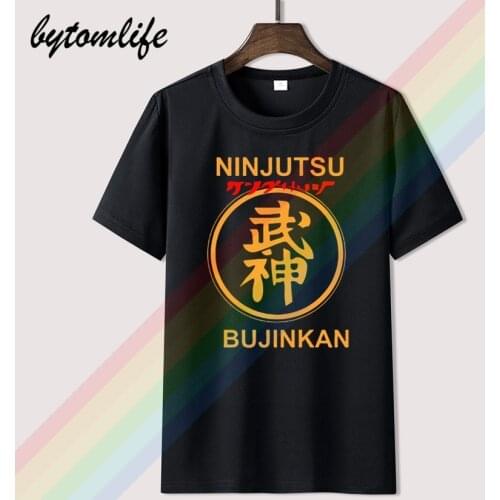 Brand Clothes Summer 2018 Cheap Crew Neck MenS Top New Bujinkan Ninjutsu Kyokushin Japanese Martial Art Retro Street Wear Shirt