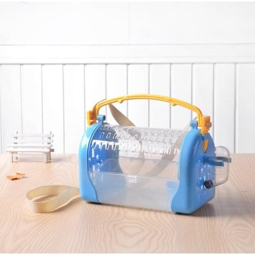 Plastic Hamster Travel Cage Clear Vision Good Ventilation Multiple Colors Easy To Carry Squirrel Hedgehog Pet Supplies