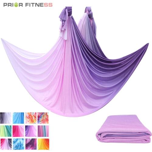 New Arrival Aerial Anti-gravity Yoga Hammock Swing Flying 5*2.5M Yoga Bed Bodybuilding Gym Fitness Equipment Inversion Trapeze