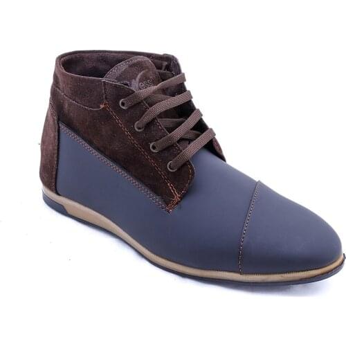 Brown Faux Leather Boots Wessi