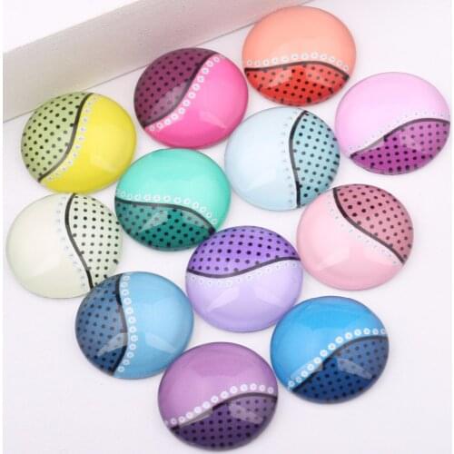 Onwear mix image pattern photo round glass cabochon 20mm 12mm 10mm diy flatback jewelry findings for earrings pendant making