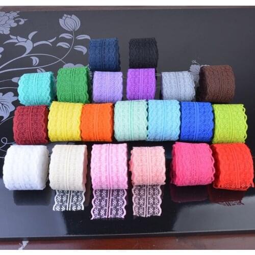 2roll/ lots 4.5cm *10 meters one roll non elastic lace trim for garment underwear DIY accessories