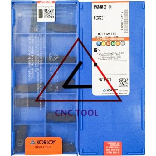 MGMN600-M NC3120 10pcs Original Korea KORLOY Cutting Tool