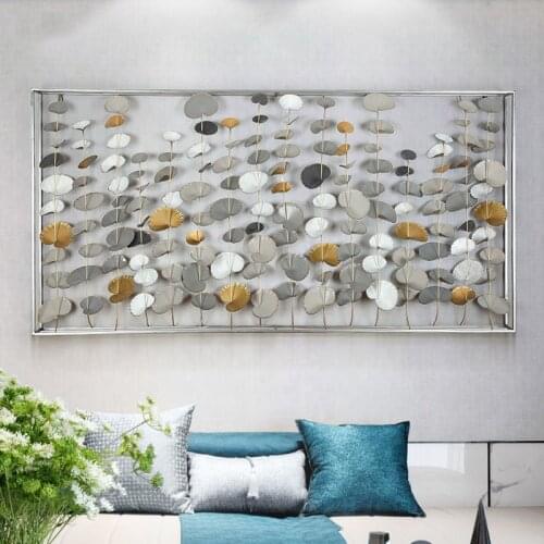 Model Room Aisle Living Room Background Metal Wall Decoration Wall Decoration Creative Wall Soft Decoration Large Pendant Hotel