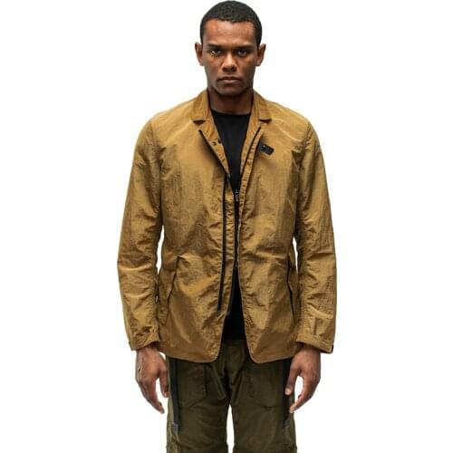 DARTW 2021 Convertible Mens Fashion Blazer Novelty Techwear Adjustable Jacket High Street Outwear