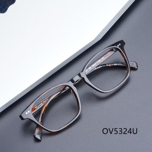 Mens Eyeglasses Brand Designer Acetate Eyeglass Frames Tolland OV5324U Square Glasses Women Men Optical Glasses Eyewear Frames