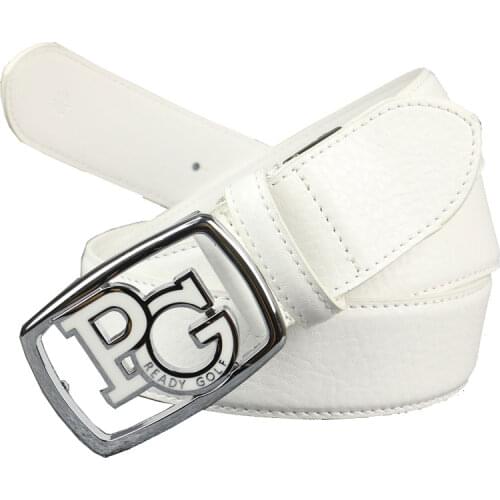 New Golf Mens Belt Alloy Buckle Cowhide Sports Leisure Belt High Quality Golf Accessories Free Shipping