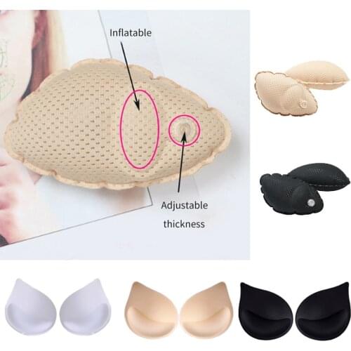 Inflatable Air Push Up Bra Pad for Women Invisible Insert Swimsuit Bikini Breast Enhancers Chest Cup Bra Intimates Accessories