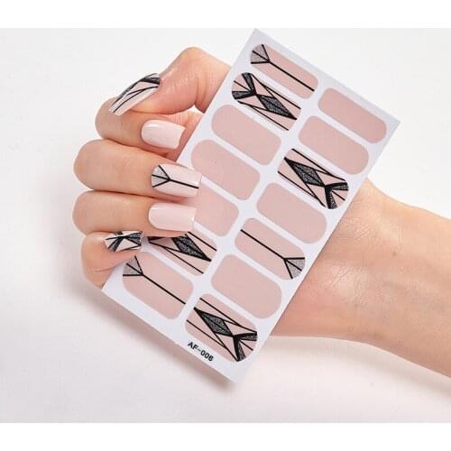 Full Cover Nail Stickers Nail Polish Nail Decoration Nails Sticker Designer Self Adhesive Nail Sticker Creative Nailart Sticker