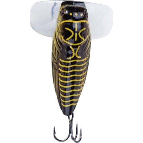 1PCS Fishing Lure Cicada Floating Lscas Artificial Bait 55mm 8.5g 40mm 3.8g Pesca for Fish Popper Lure Topwater Stomach Insect