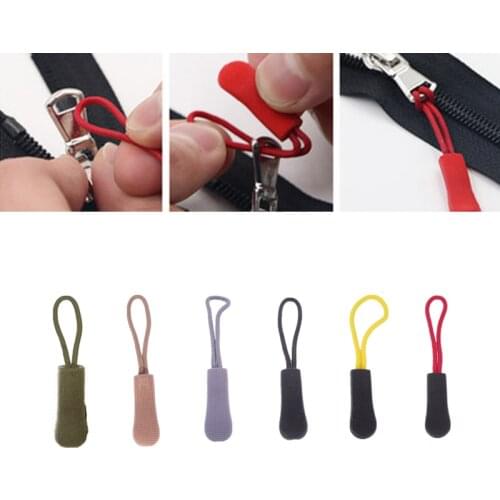 Zip Cord Broken Buckle Zipper Clothes Pull Puller End Fixer Tent Backpack Tab Replacement Clip Fit Rope Tag Travel Bag Suitcase