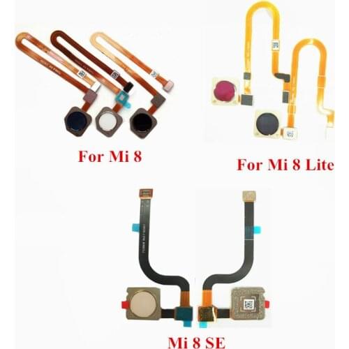 10x Fingerprint Scanner Touch Sensor ID For Xiaomi 8 SE Mi8 Mi 8 Lite SE Home Button Return Keypad Flex Cable
