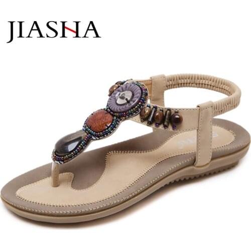 Rhinestones summer flats sandals women shoes 2021 slip-on comfortable casual shoes woman beach sandals female