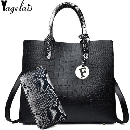 New Shoulder Bag European And American Fashion Pu Handbags Crossbody Messenger Bags Crocodile Large Capacity Composite Bag