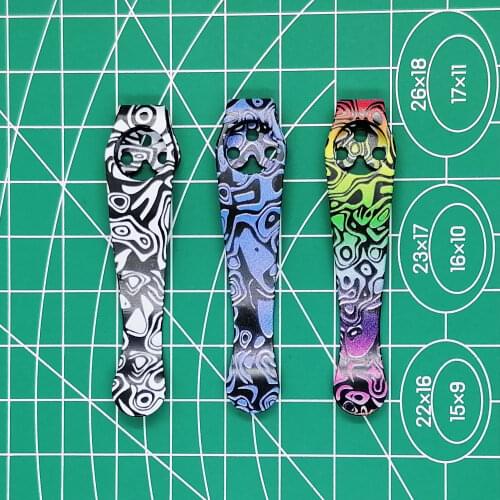 Titanium Alloy Pocket Knife Clip 3 Hole for SPYDERCO Paramilitary 2 C81 C149 C11 C10 C41 C223 C101 C95 C90