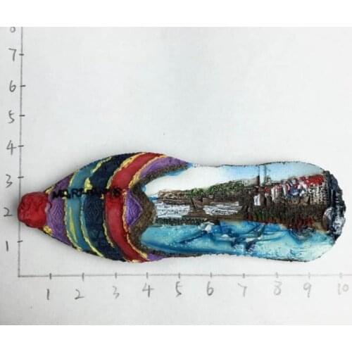 Turkish marmaris features ethnic shoes 3D Fridge Magnets Tourism Souvenirs Magnetic Stickers Home Decortion