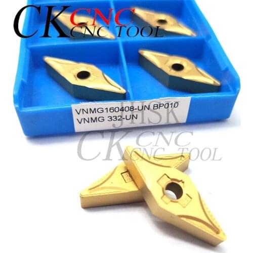 10pcs VNMG160408-UN BP010 VNMG160408 Carbide Inserts External Turning Tool VNMG 160408 CNC Lathe Tools For Steel