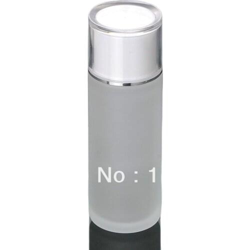 120ML frosted glass bottle with white cap